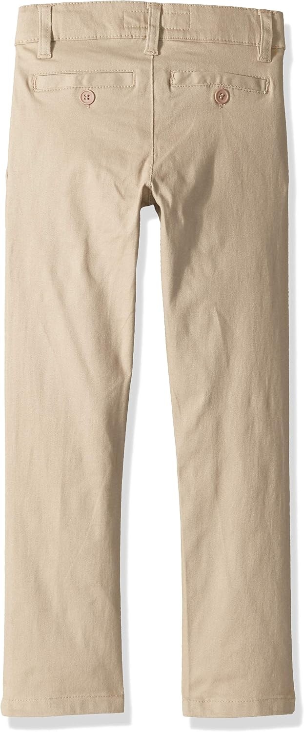 image:imageUS POLO ASSN Boys Modern Fit Flat Front Stretch Twill PantKhaki