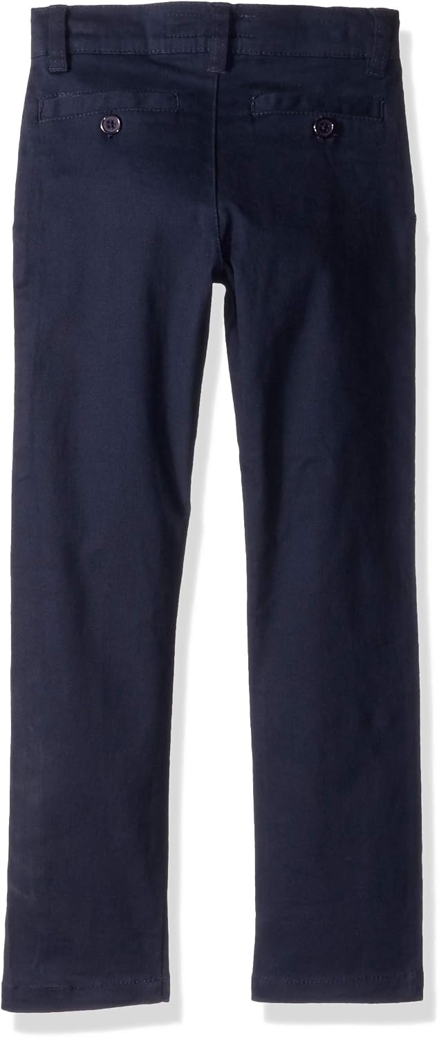 image:imageUS POLO ASSN Boys Modern Fit Flat Front Stretch Twill PantNavy