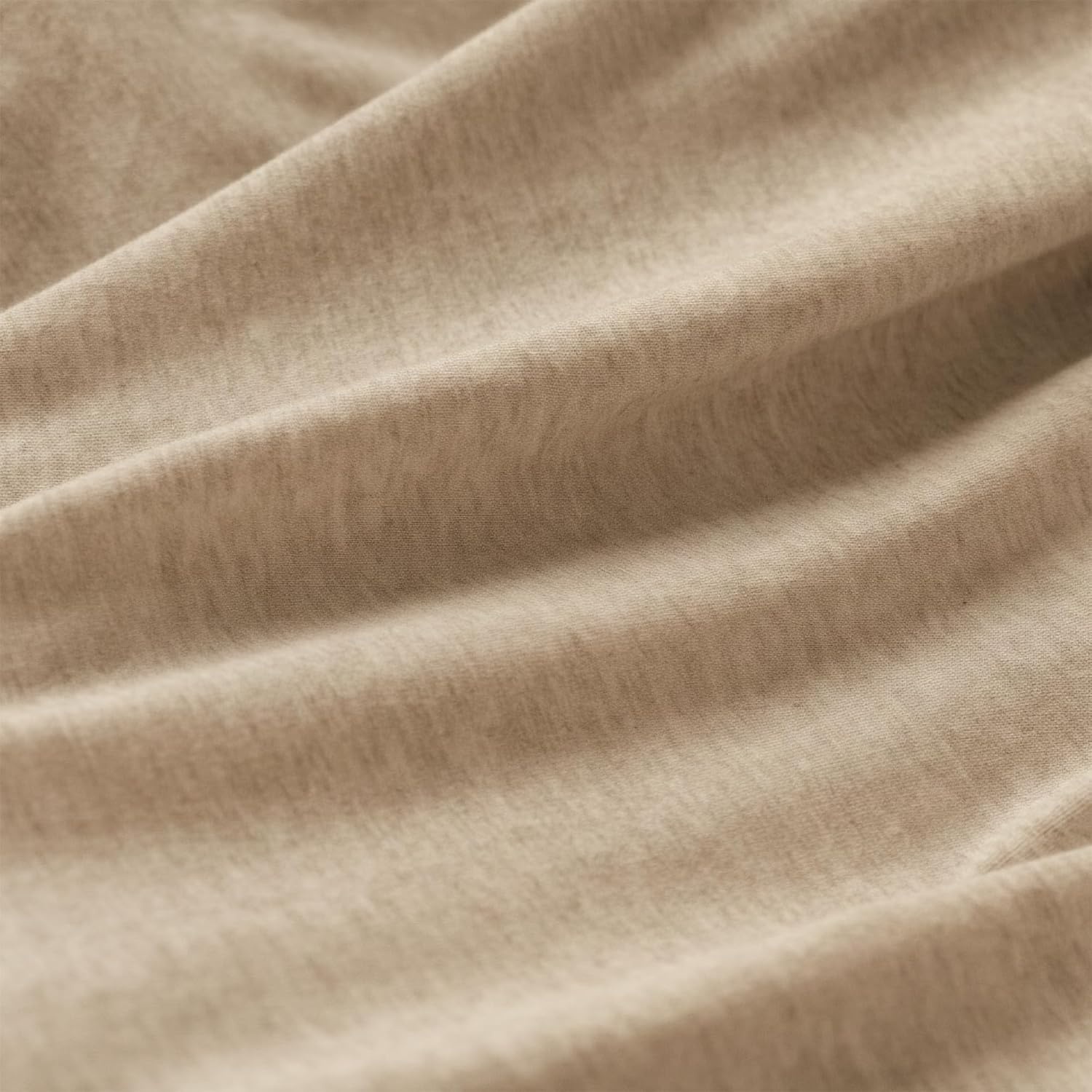 image:imageUS POLO ASSN Jersey Knit Sheet Set Cotton Blend TShirt amp Pajama Feel Deep Pocket WrinkleResistant Cooling amp Breathable Everyday Comfort StretchHeather Tan