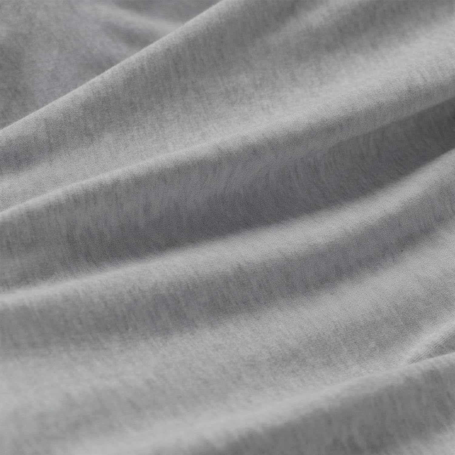 image:imageUS POLO ASSN Jersey Knit Sheet Set Cotton Blend TShirt amp Pajama Feel Deep Pocket WrinkleResistant Cooling amp Breathable Everyday Comfort StretchHeather Light Grey