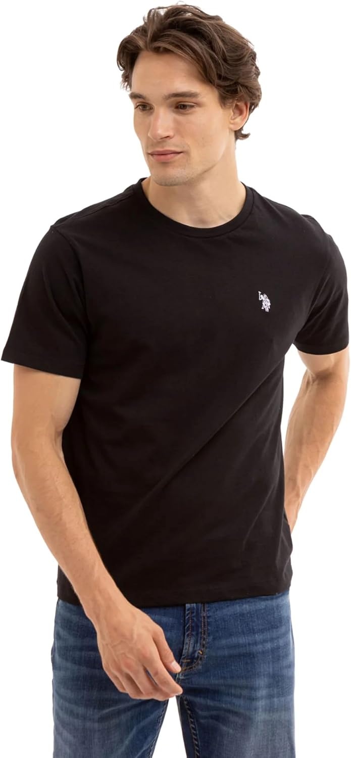 image:imageUS POLO ASSN Mens Crew Neck Pony TShirtBlackBlackBlack