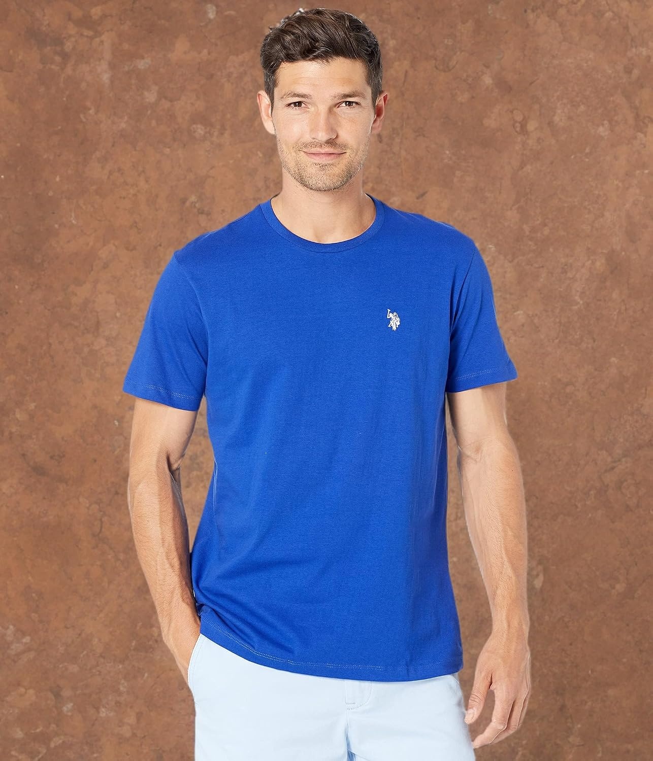 image:imageUS POLO ASSN Mens Crew Neck Pony TShirtCobalt Blue