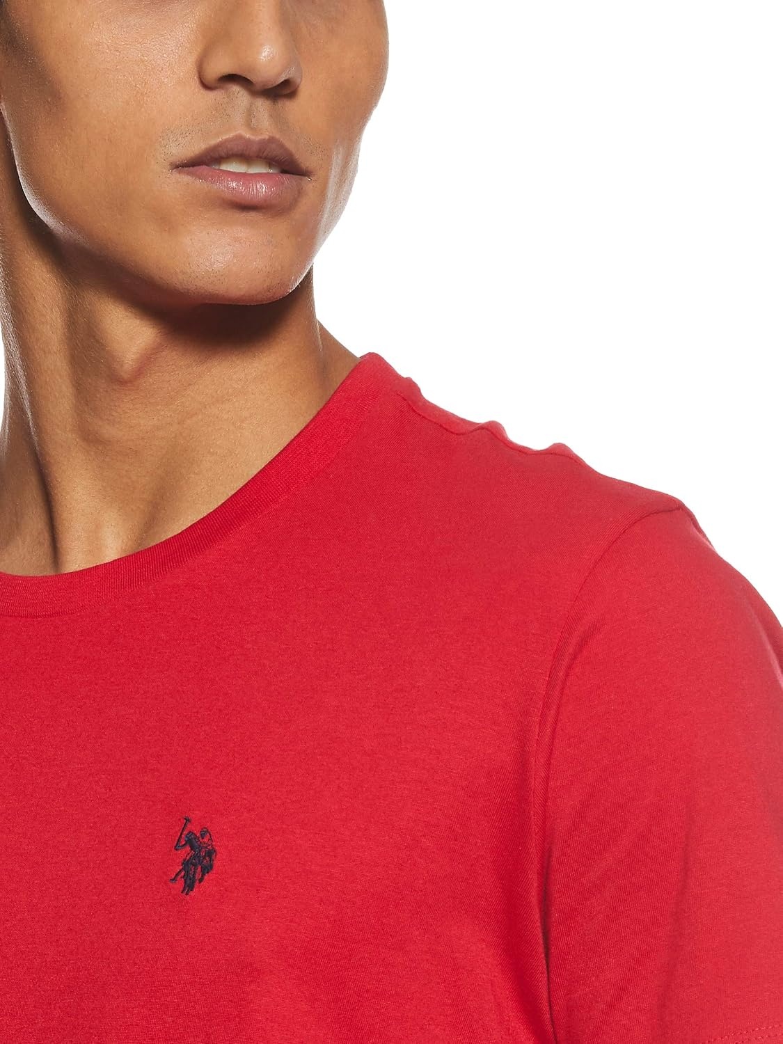 image:imageUS POLO ASSN Mens Crew Neck Pony TShirtEngine Red