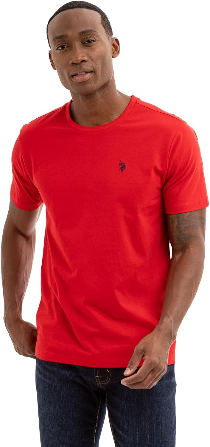 image:imageUS POLO ASSN Mens Crew Neck Pony TShirtEngine Red 3pack