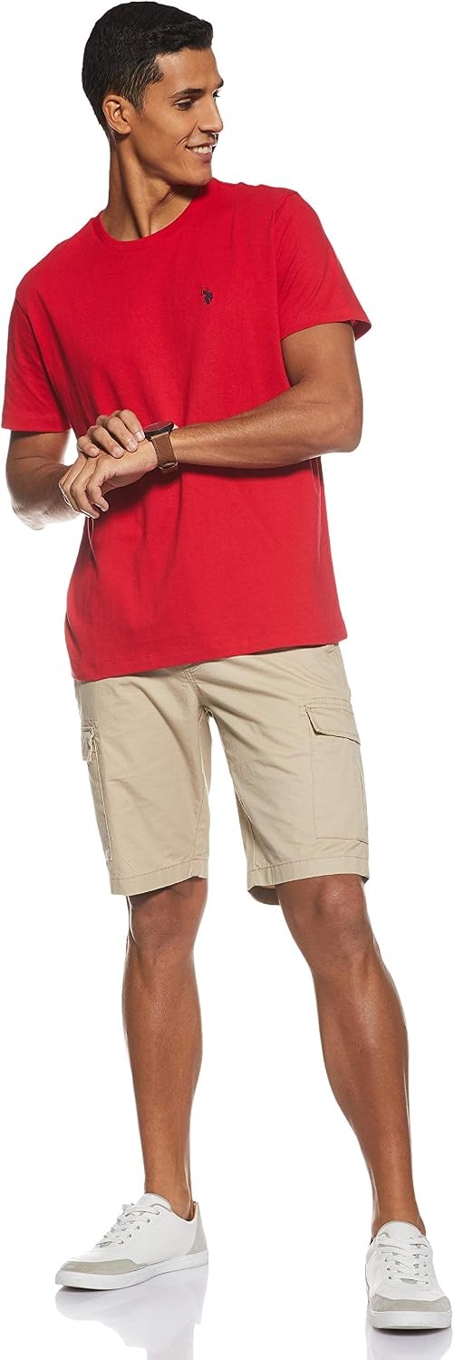 image:imageUS POLO ASSN Mens Crew Neck Pony TShirtEngine Red