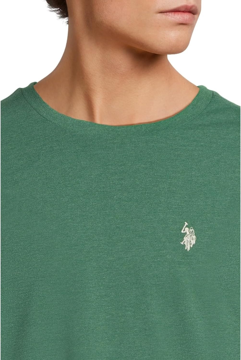 image:imageUS POLO ASSN Mens Crew Neck Pony TShirtGreen Trail Heather