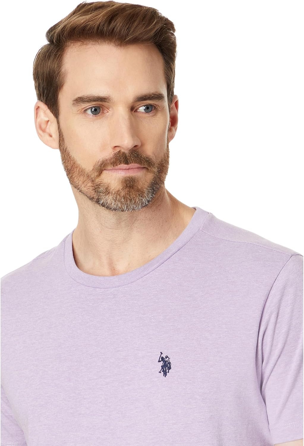 image:imageUS POLO ASSN Mens Crew Neck Pony TShirtLilac Heather