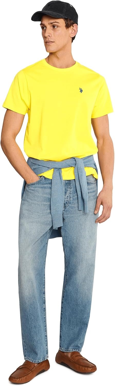 image:imageUS POLO ASSN Mens Crew Neck Pony TShirtMidday Yellow