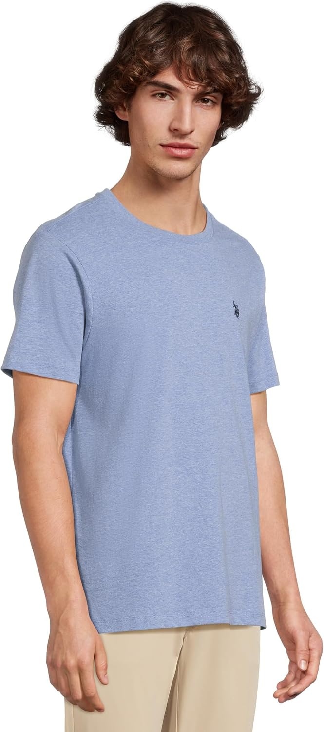 image:imageUS POLO ASSN Mens Crew Neck Pony TShirtVista Blue Heather