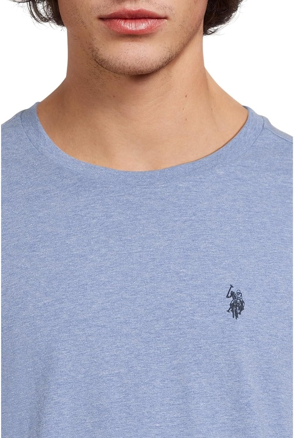 image:imageUS POLO ASSN Mens Crew Neck Pony TShirtVista Blue Heather