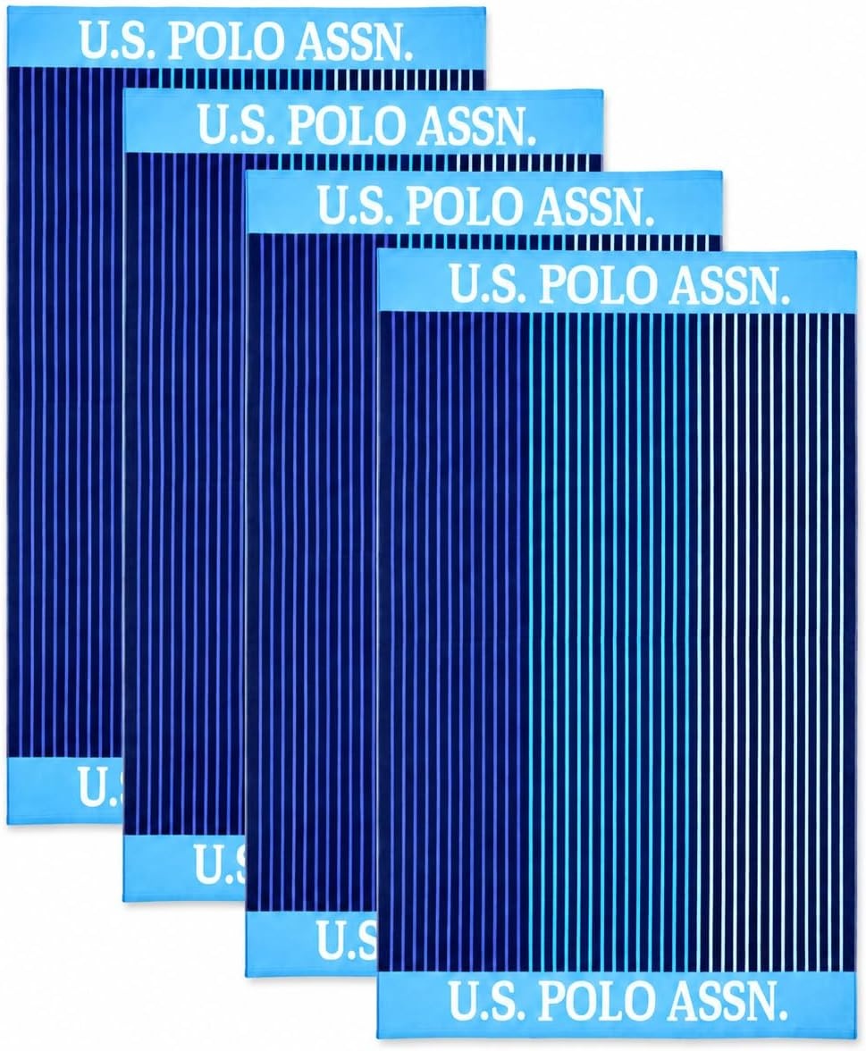 image:imageUS POLO ASSN Oversized Beach and Pool Towel 100 Cotton Velour 40 x 70 Inch Lightweight Absorbent for Beach Pool or Spa 1 Bon VoyageHawaii