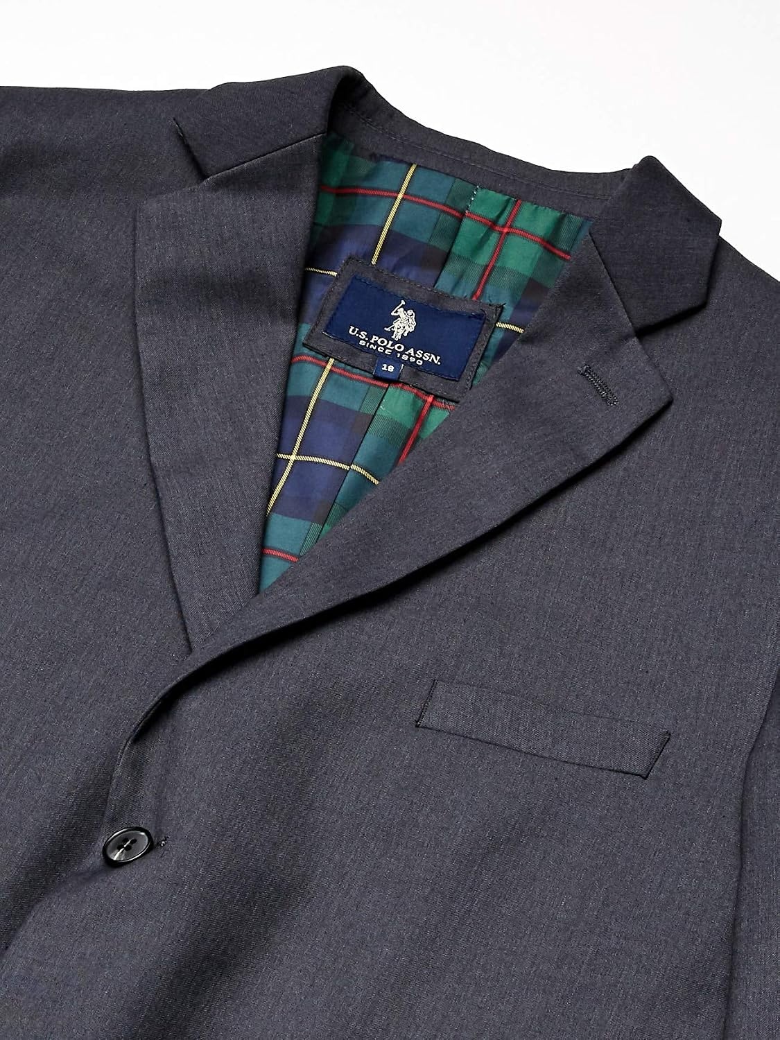 image:imageUS Polo Assn Boys Rayon Poly SuitsGray