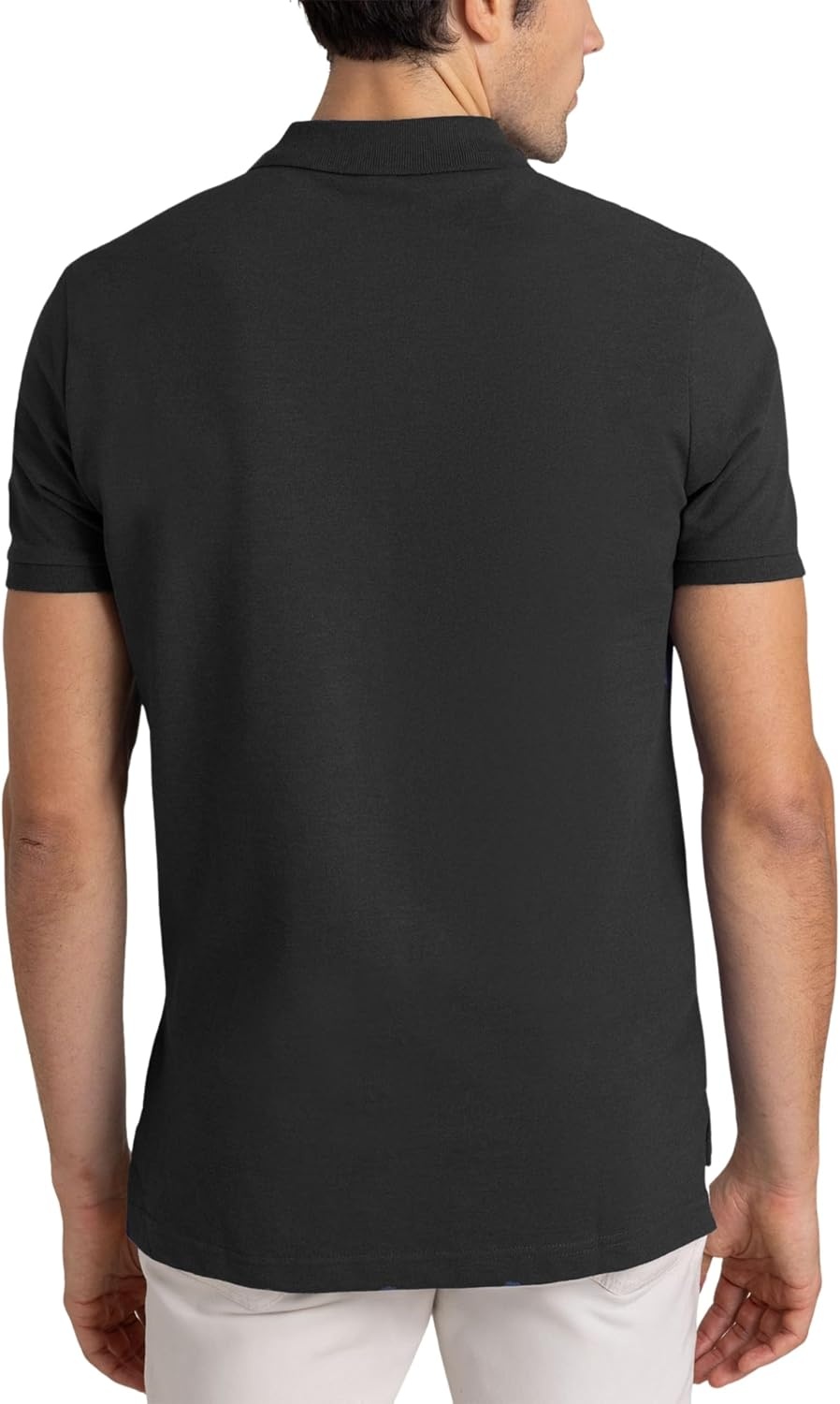 image:imageUS Polo Assn Mens Classic Polo Shirt TwoButton Closure Pique Polo Shirt Summer Fashion Golf ShirtBlack Heather