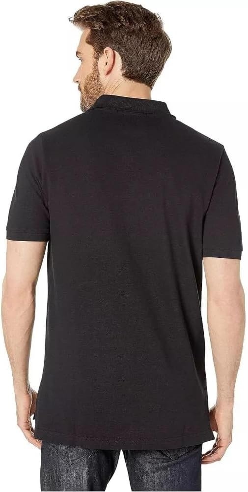 image:imageUS Polo Assn Mens Classic Polo Shirt TwoButton Closure Pique Polo Shirt Summer Fashion Golf ShirtBlackWhite