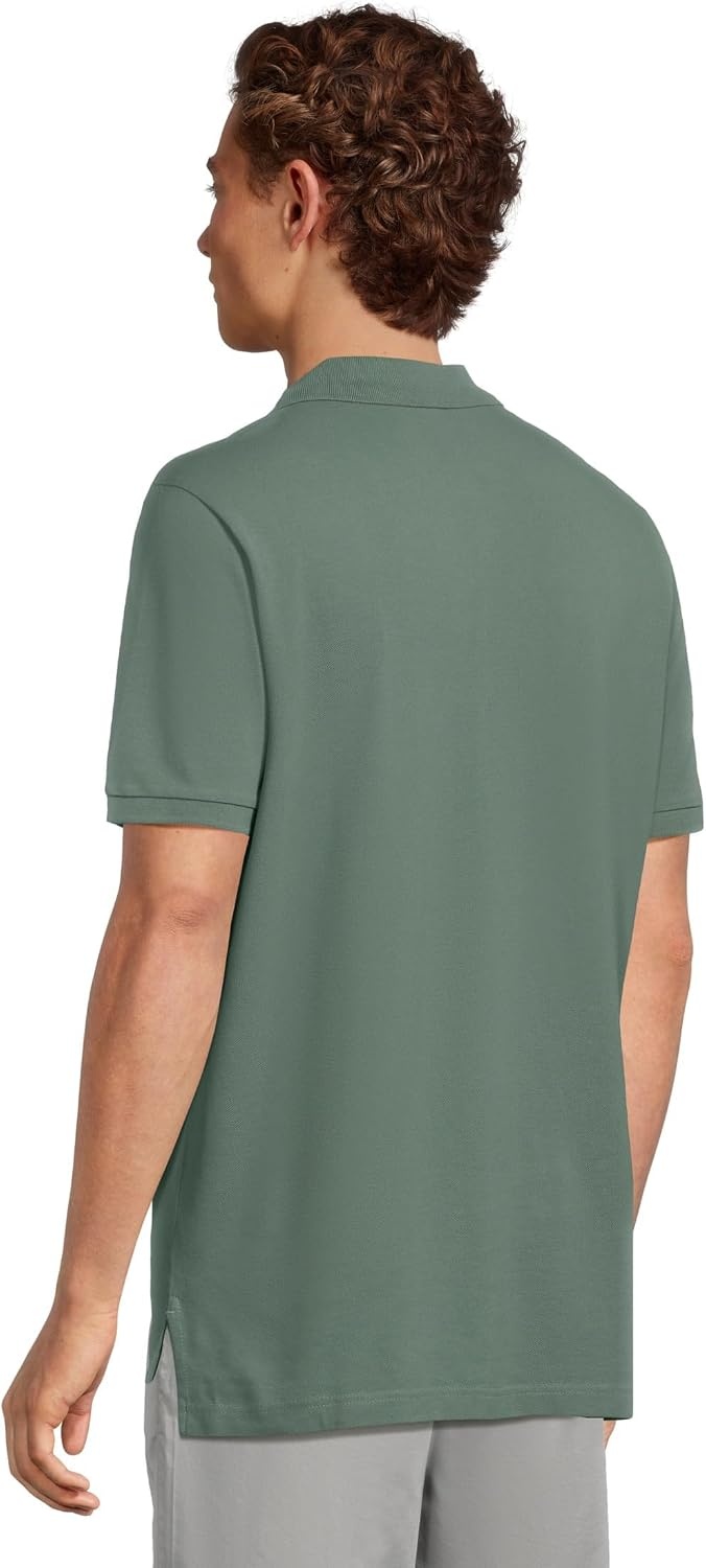 image:imageUS Polo Assn Mens Classic Polo Shirt TwoButton Closure Pique Polo Shirt Summer Fashion Golf ShirtEvening Cactus