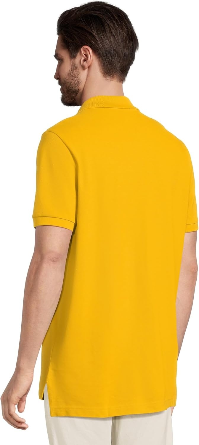 image:imageUS Polo Assn Mens Classic Polo Shirt TwoButton Closure Pique Polo Shirt Summer Fashion Golf ShirtHudson Gold