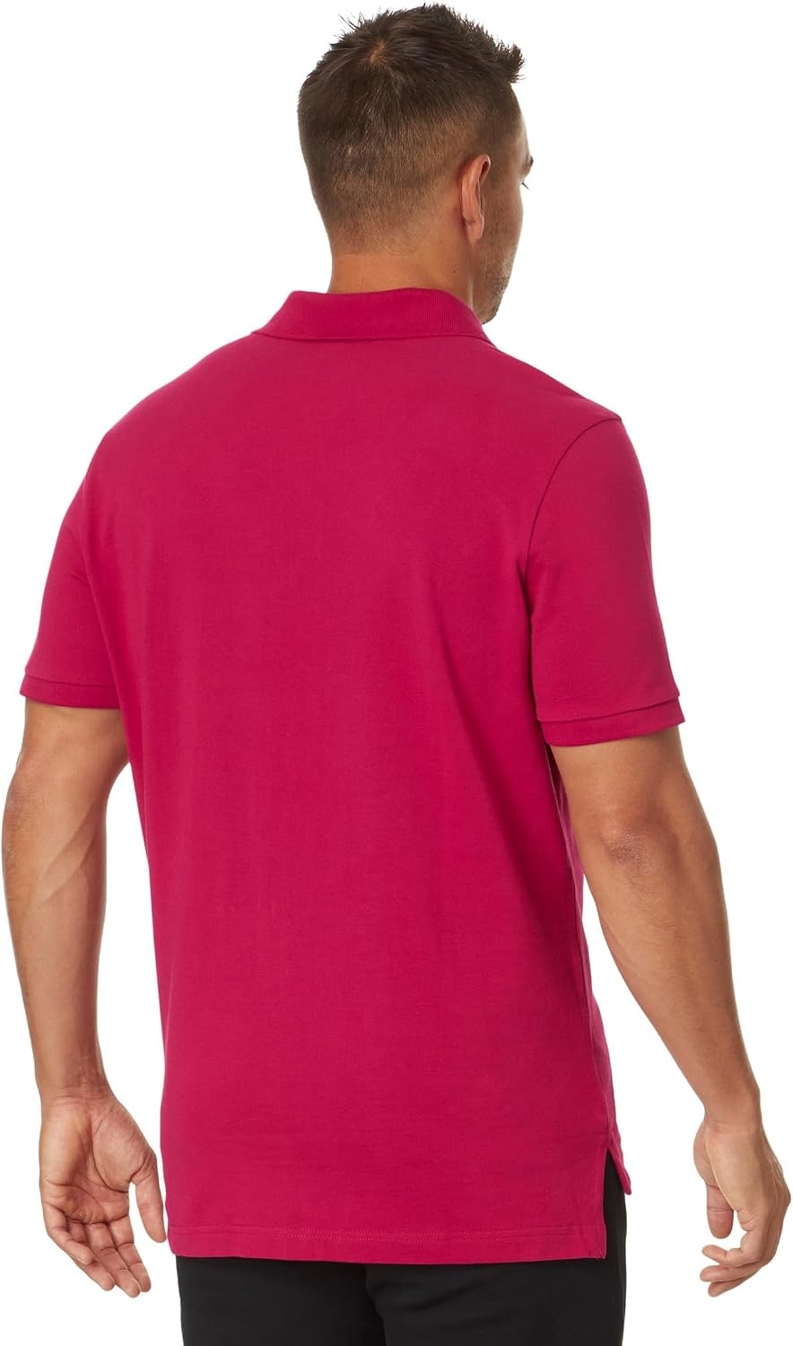 image:imageUS Polo Assn Mens Classic Polo Shirt TwoButton Closure Pique Polo Shirt Summer Fashion Golf ShirtRaspberry Vine