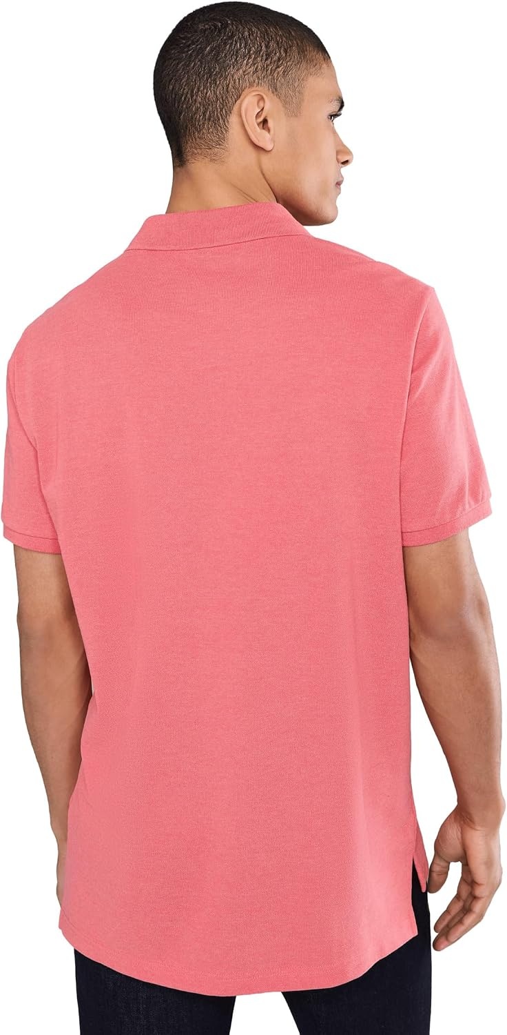 image:imageUS Polo Assn Mens Classic Polo Shirt TwoButton Closure Pique Polo Shirt Summer Fashion Golf ShirtRed Sky Heather