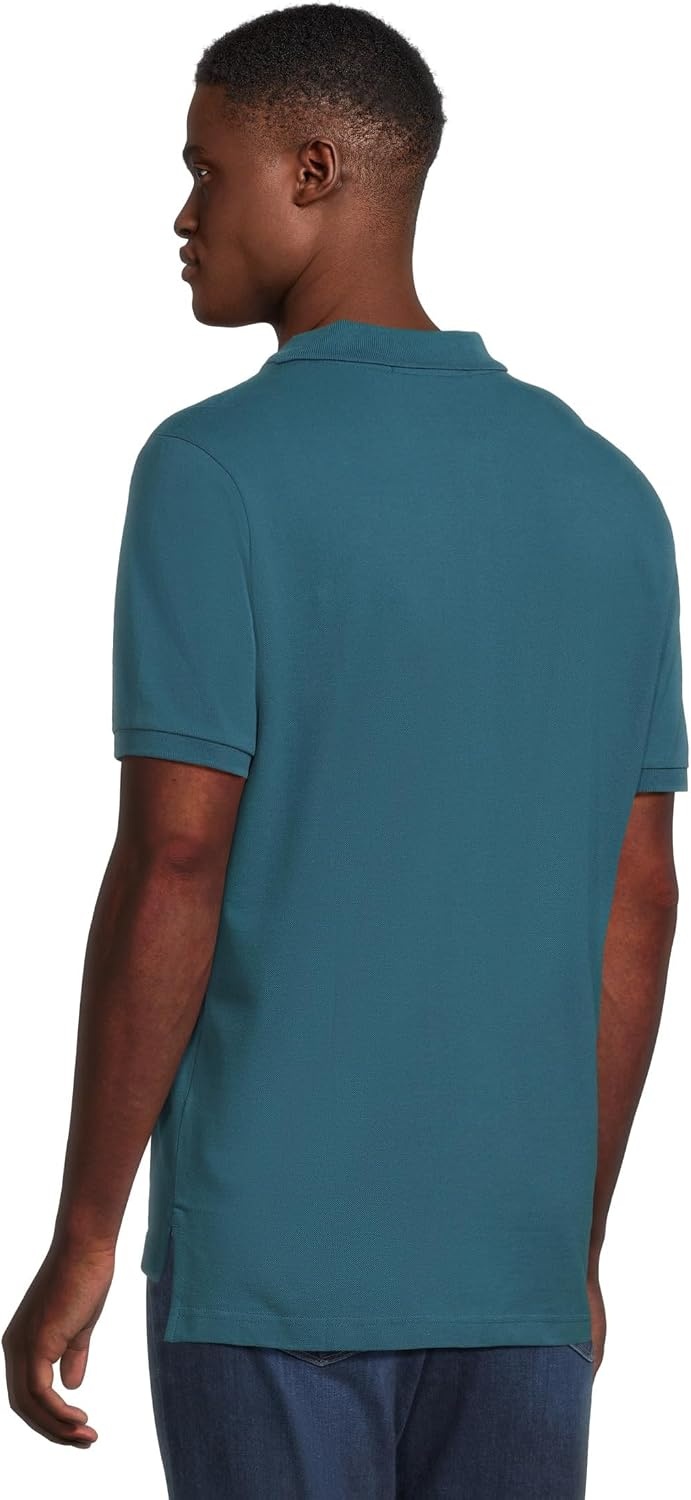 image:imageUS Polo Assn Mens Classic Polo Shirt TwoButton Closure Pique Polo Shirt Summer Fashion Golf ShirtTeal River