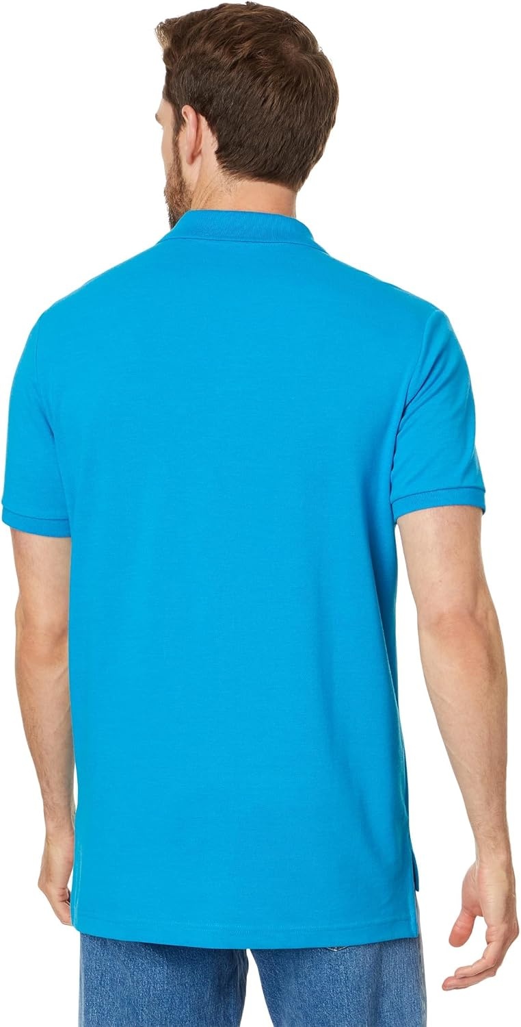image:imageUS Polo Assn Mens Classic Polo Shirt TwoButton Closure Pique Polo Shirt Summer Fashion Golf ShirtTurquoise Heather