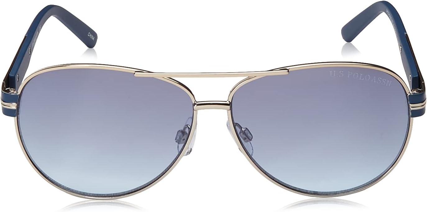 image:imageUS Polo Assn PA1013 Stylish Metal UV Protective Aviator Sunglasses for Men Classic Gifts Men 63 mm