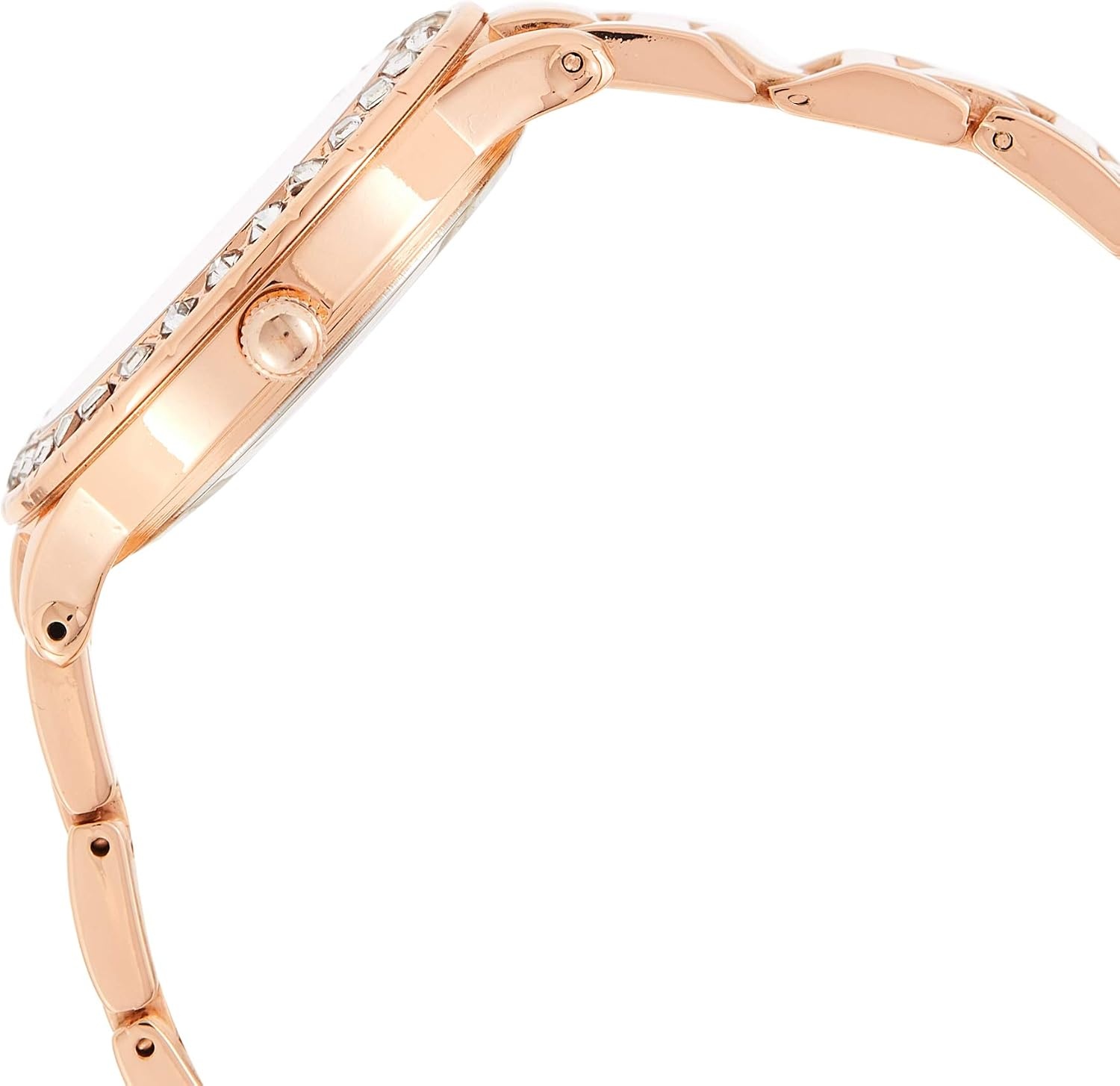 image:imageUS Polo Assn Womens Rose GoldTone Watch Elegant Crystal Bezel Durable Bracelet and Quartz Movement Perfect for Everyday Style or Special Occasions