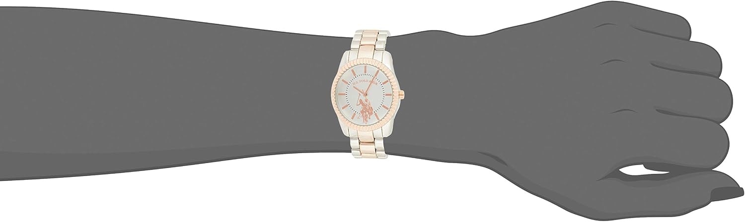 image:imageUS Polo Assn Womens USC40263 Analog Display Analog Quartz Two Tone Watch