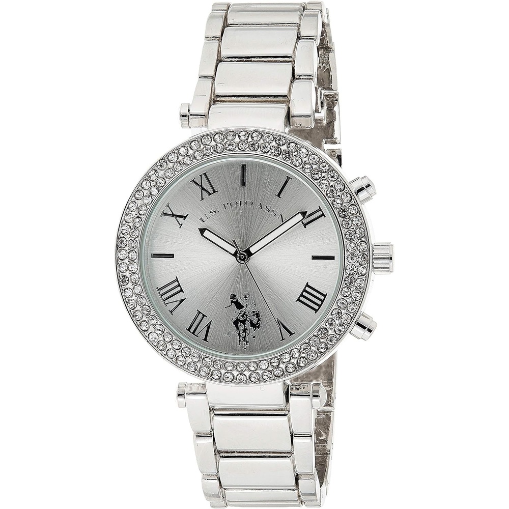 image:imageAccutime US Polo Assn Womens Quartz SilverToned Dress Watch Model USC40172