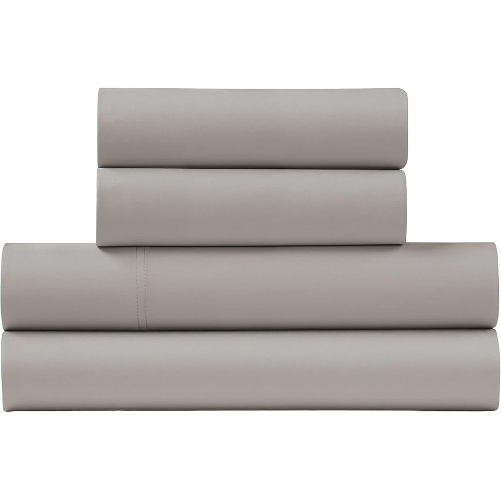 image:imageUS POLO ASSN 6Piece Double Brushed Microfiber Sheet Set Soft Hypoallergenic Stain Resistant Includes Fitted Sheet Flat Sheet and 4 Pillowcases Dark Grey Full