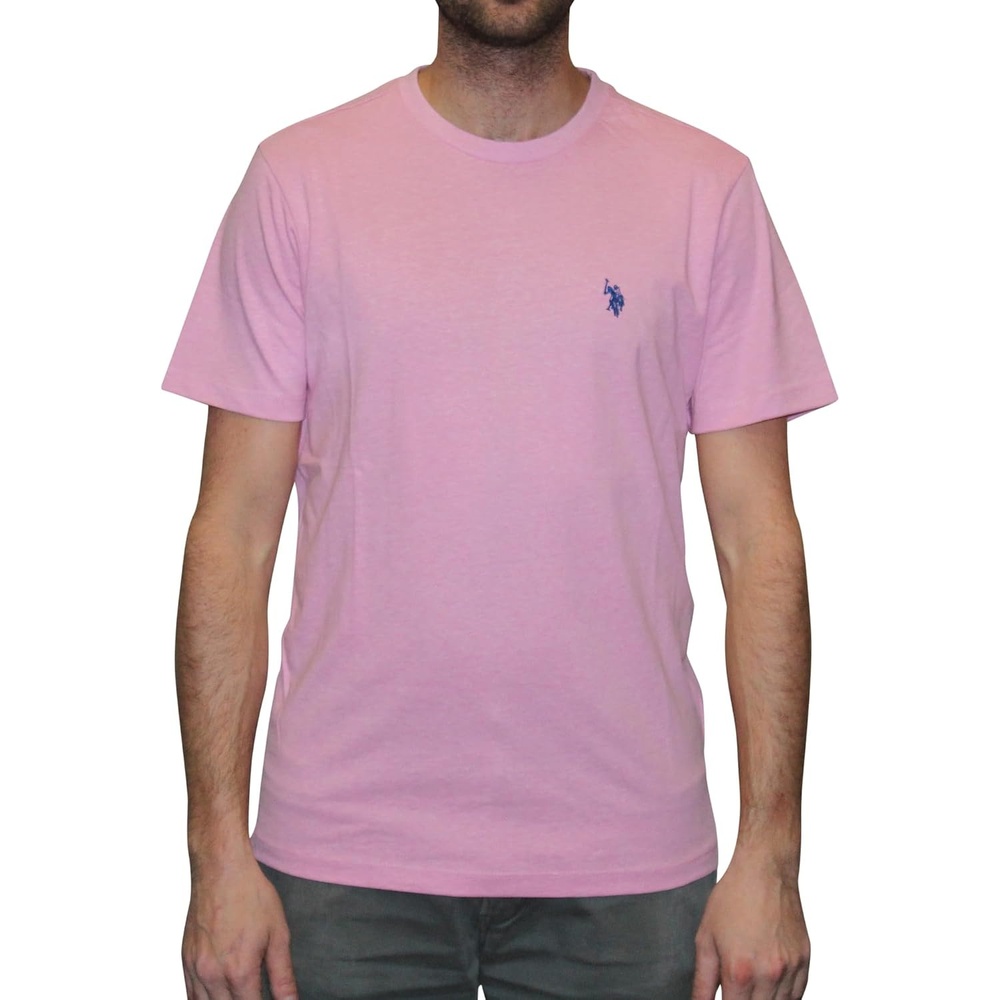image:imageUS POLO ASSN Mens Crew Neck Pony TShirtCali Pink Heather