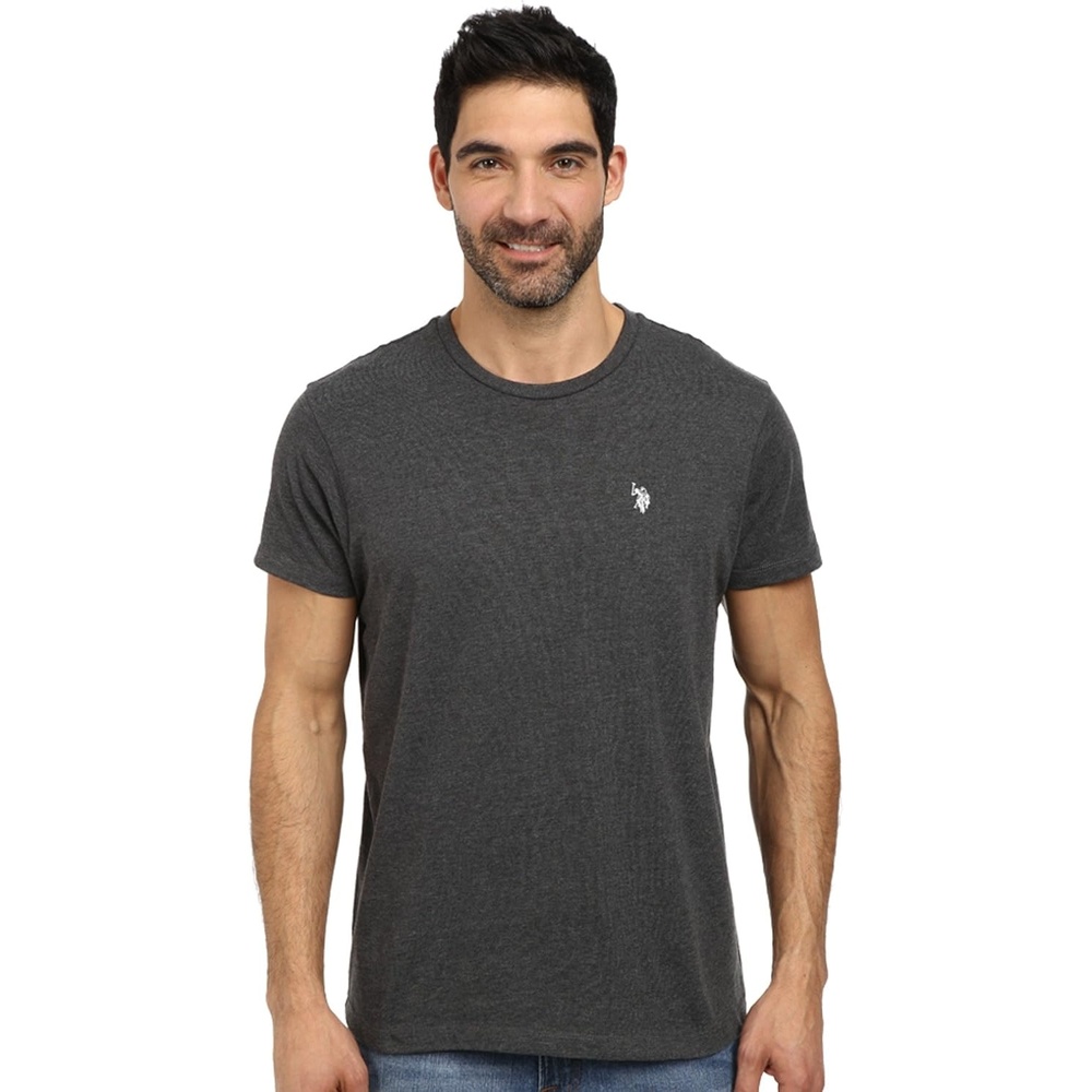 image:imageUS POLO ASSN Mens Crew Neck Pony TShirtDark Heather Grey
