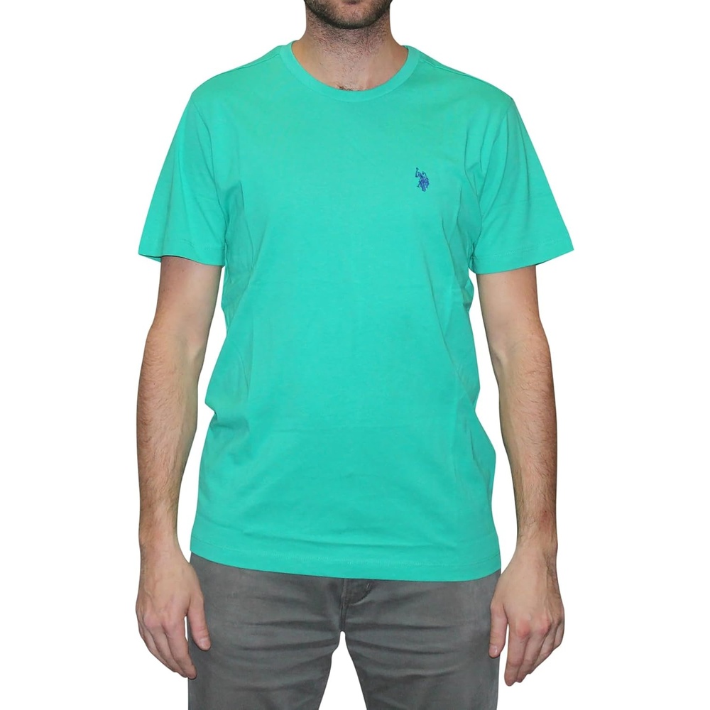 image:imageUS POLO ASSN Mens Crew Neck Pony TShirtEmerald Circus