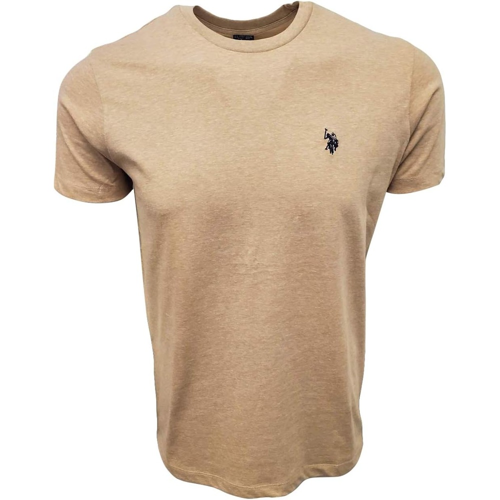 image:imageUS POLO ASSN Mens Crew Neck Pony TShirtKhaki Heather