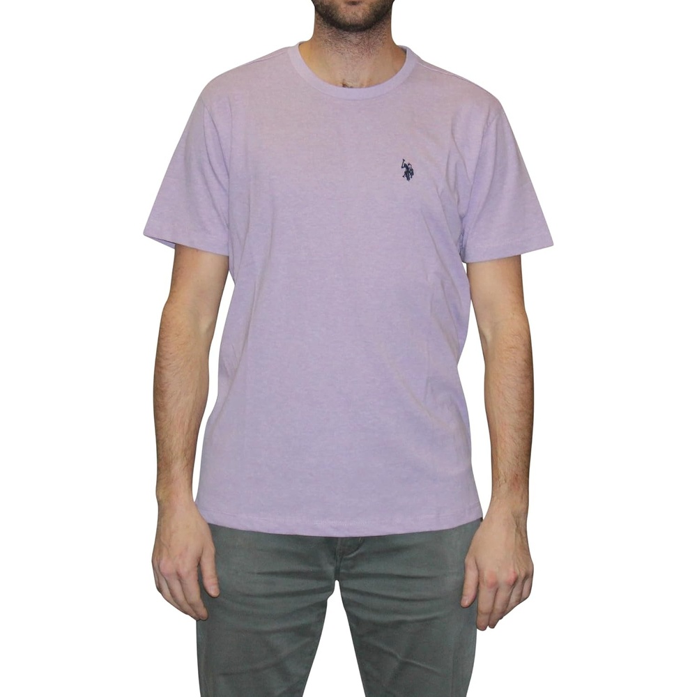 image:imageUS POLO ASSN Mens Crew Neck Pony TShirtLilac Heather