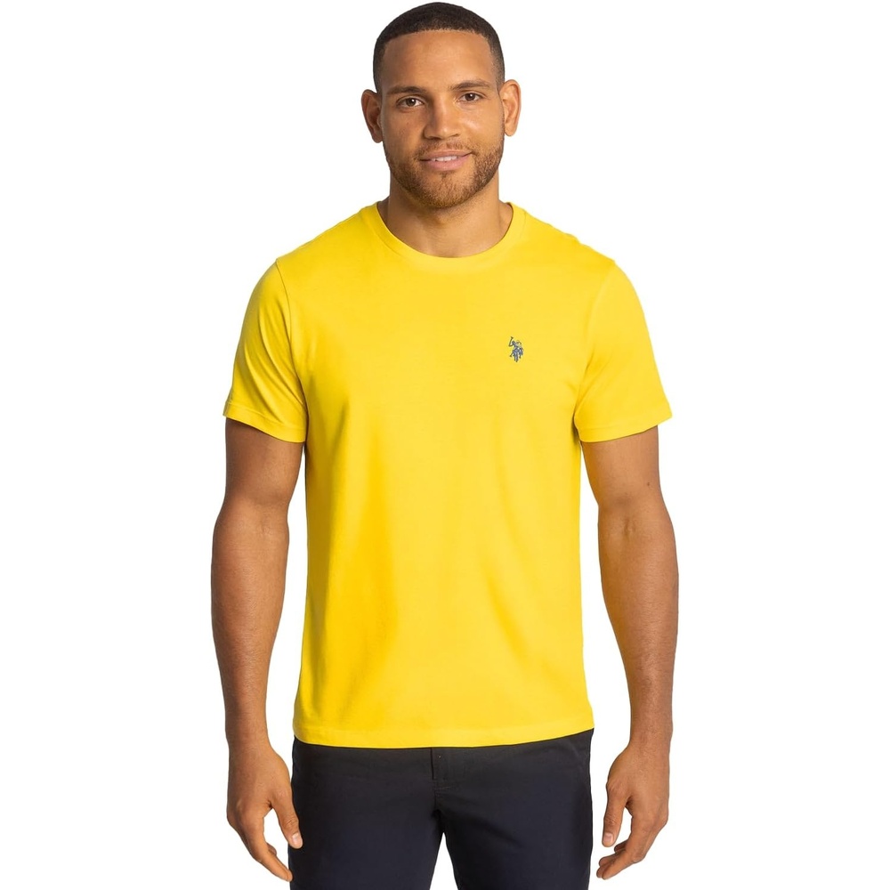 image:imageUS POLO ASSN Mens Crew Neck Pony TShirtMidday Yellow