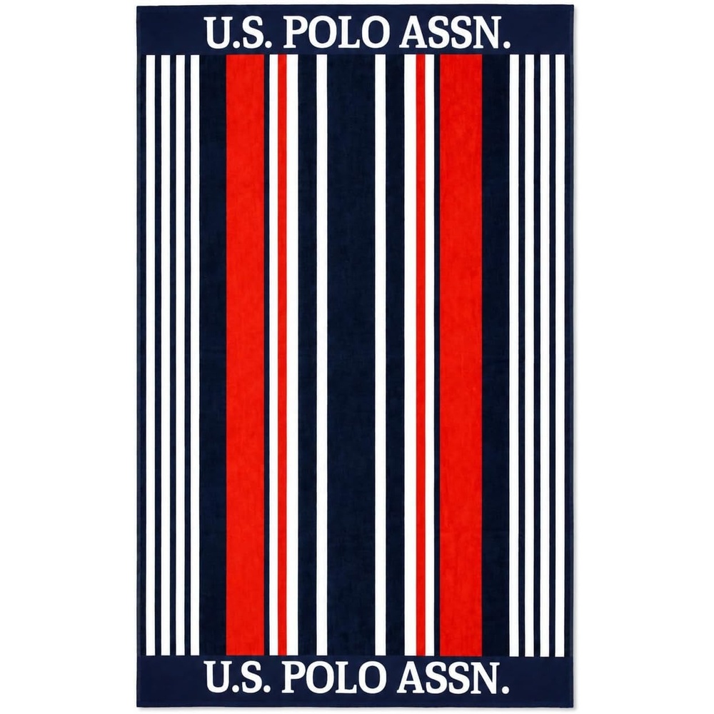 image:imageUS POLO ASSN Oversized Beach and Pool Towel 100 Cotton Velour 40 x 70 Inch Lightweight Absorbent for Beach Pool or Spa 1 Bon VoyageBon Voyage