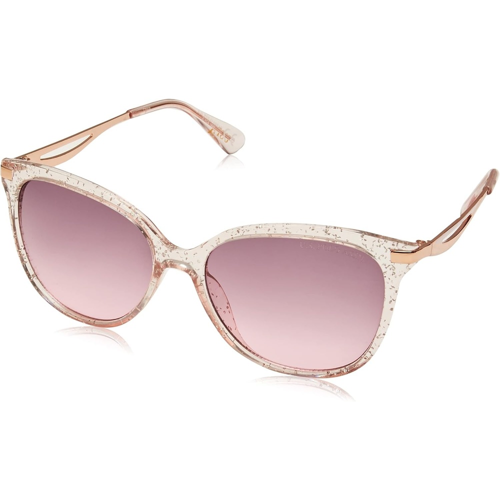 image:imageUS POLO ASSN womens Pa5034 Sparkling Uv400 Protective Round Sunglasses Classic Gifts for Women 60 Mm Round SunglassesRose Glitter