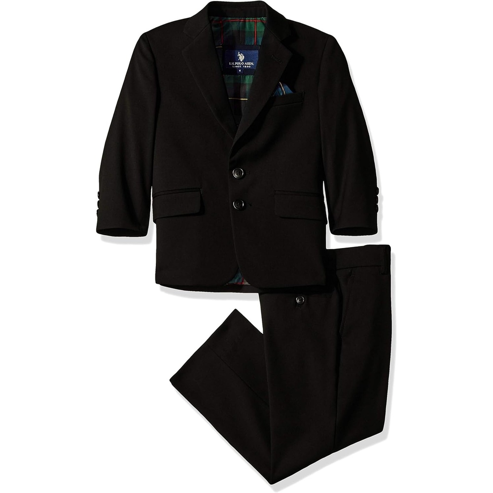 image:imageUS Polo Assn Boys Rayon Poly SuitsBlack