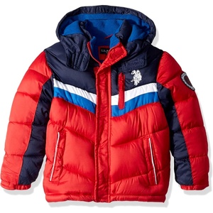 U.S. POLO ASSN. Boys’ Bubble Jacket (More Styles Available)(Navy/Red)