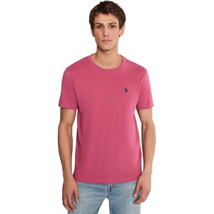 U.S. POLO ASSN. Mens Crew Neck Pony T-Shirt(Arizona Rose)