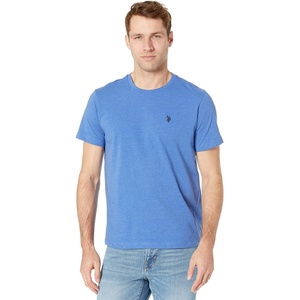 U.S. POLO ASSN. Mens Crew Neck Pony T-Shirt(Cobalt Heather)
