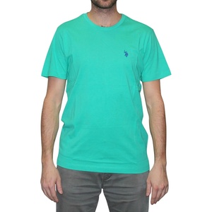 U.S. POLO ASSN. Mens Crew Neck Pony T-Shirt(Emerald Circus)