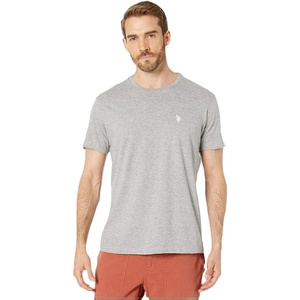U.S. POLO ASSN. Mens Crew Neck Pony T-Shirt(Heather Grey)