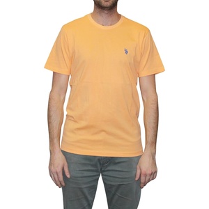 U.S. POLO ASSN. Mens Crew Neck Pony T-Shirt(Liberal Orange)