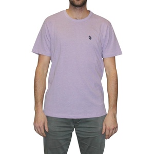 U.S. POLO ASSN. Mens Crew Neck Pony T-Shirt(Lilac Heather)