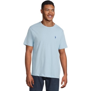 U.S. POLO ASSN. Mens Crew Neck Pony T-Shirt(Mainsail Blue)