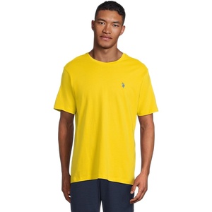 U.S. POLO ASSN. Mens Crew Neck Pony T-Shirt(Scoring Yellow)