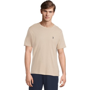 U.S. POLO ASSN. Mens Crew Neck Pony T-Shirt(Sourdough Heather)
