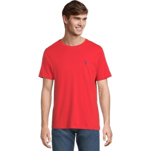 U.S. POLO ASSN. Mens Crew Neck Pony T-Shirt(Upstate Red)