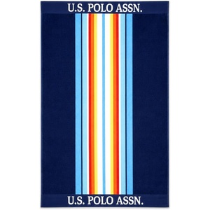 U.S. POLO ASSN. Oversized Beach and Pool Towel, 100% Cotton Velour, 40 x 70 Inch, Lightweight, Absorbent, for Beach, Pool, or Spa (1, Bon Voyage)(Oahu)